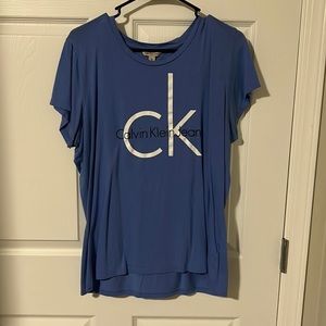 Blue Calvin Klein tee